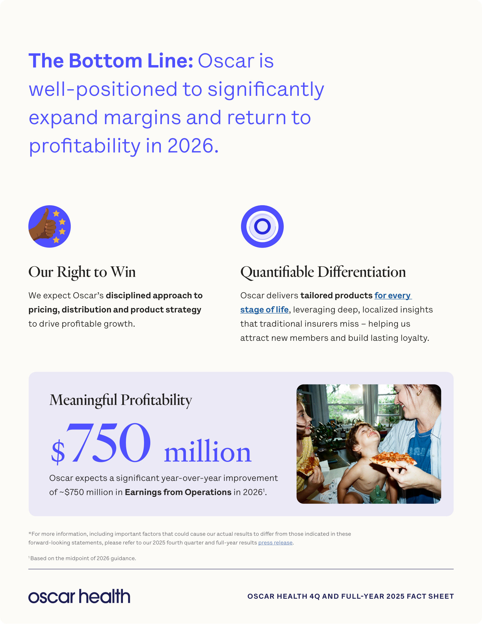 The 2026 case in management's words: a ~$750M year-over-year improvement in earnings from operations.